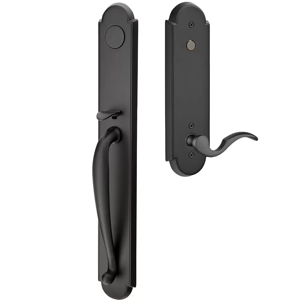 Emtek Wilmington Tubular Entryset Full Length with Cortina Lever