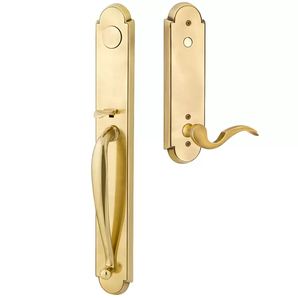 Emtek Wilmington Tubular Entryset Full Length with Cortina Lever