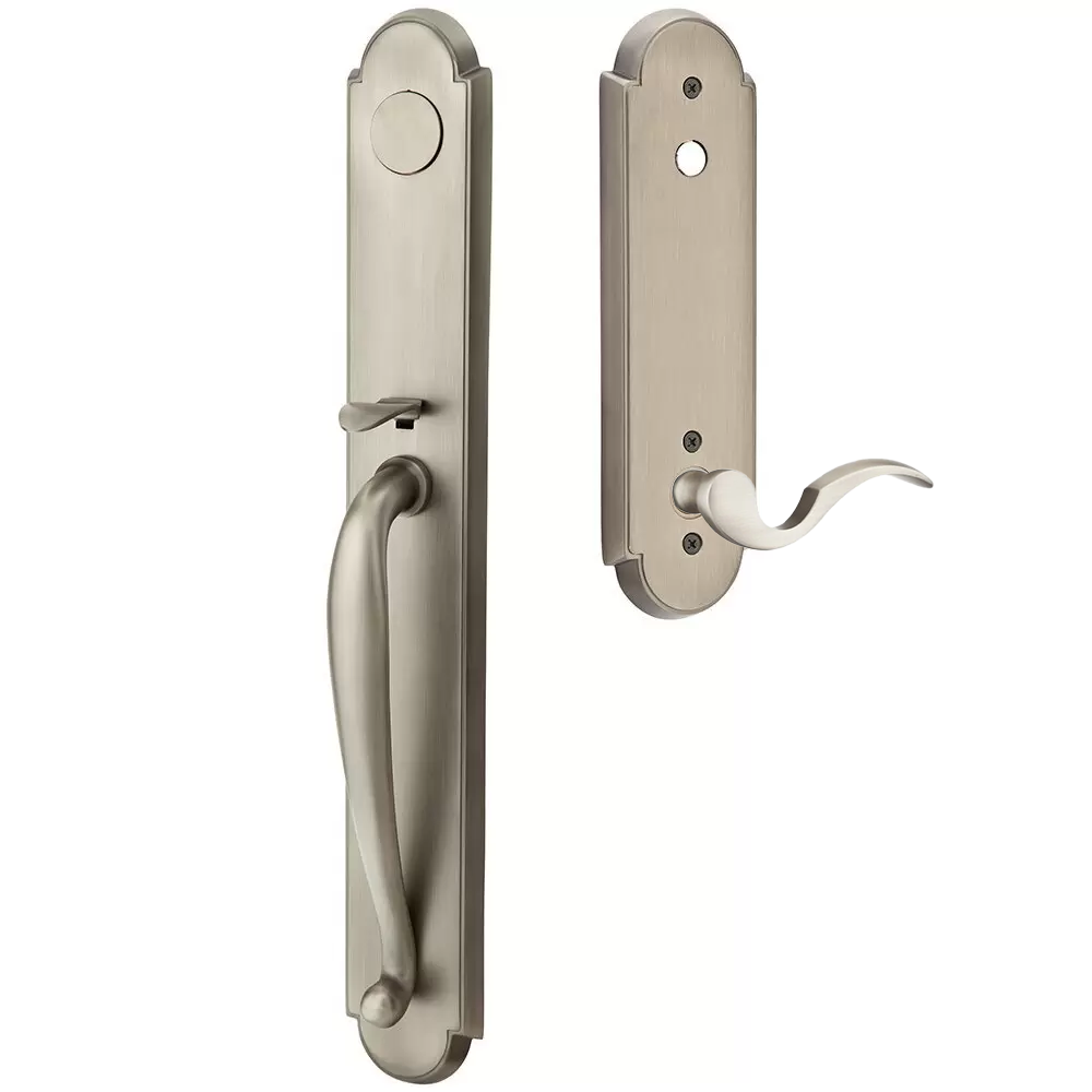 Emtek Wilmington Tubular Entryset Full Length with Cortina Lever