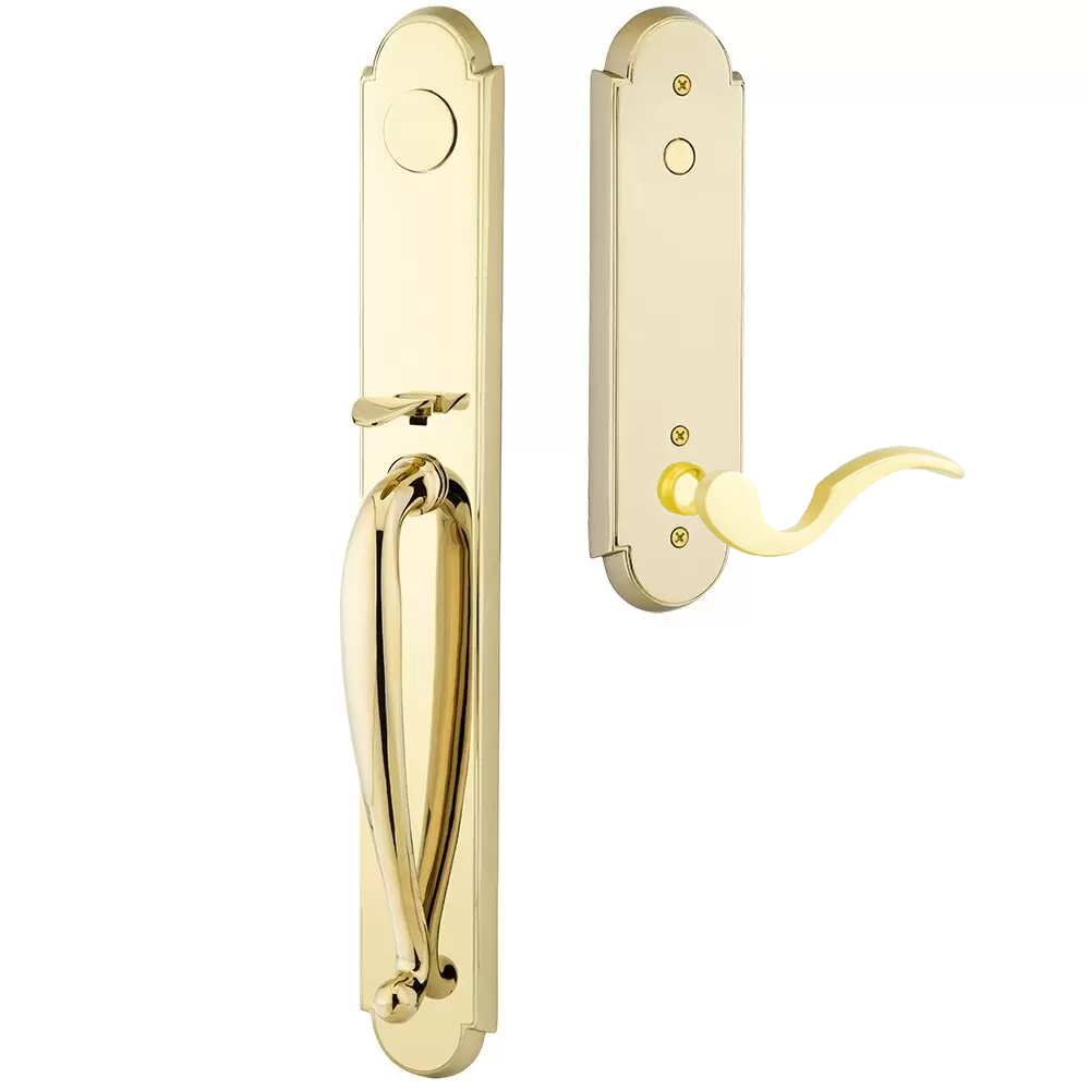 Emtek Wilmington Tubular Entryset Full Length with Cortina Lever