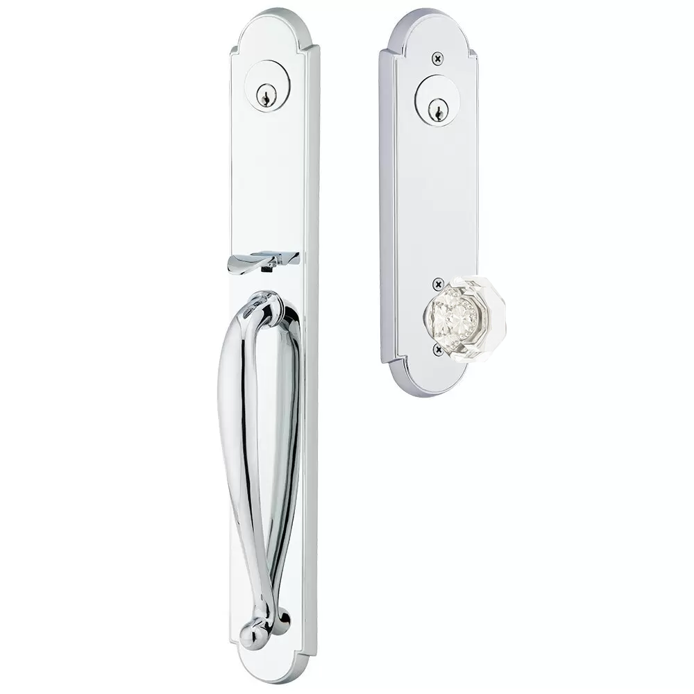 Emtek Wilmington Tubular Entryset Full Length with Old Town Knob