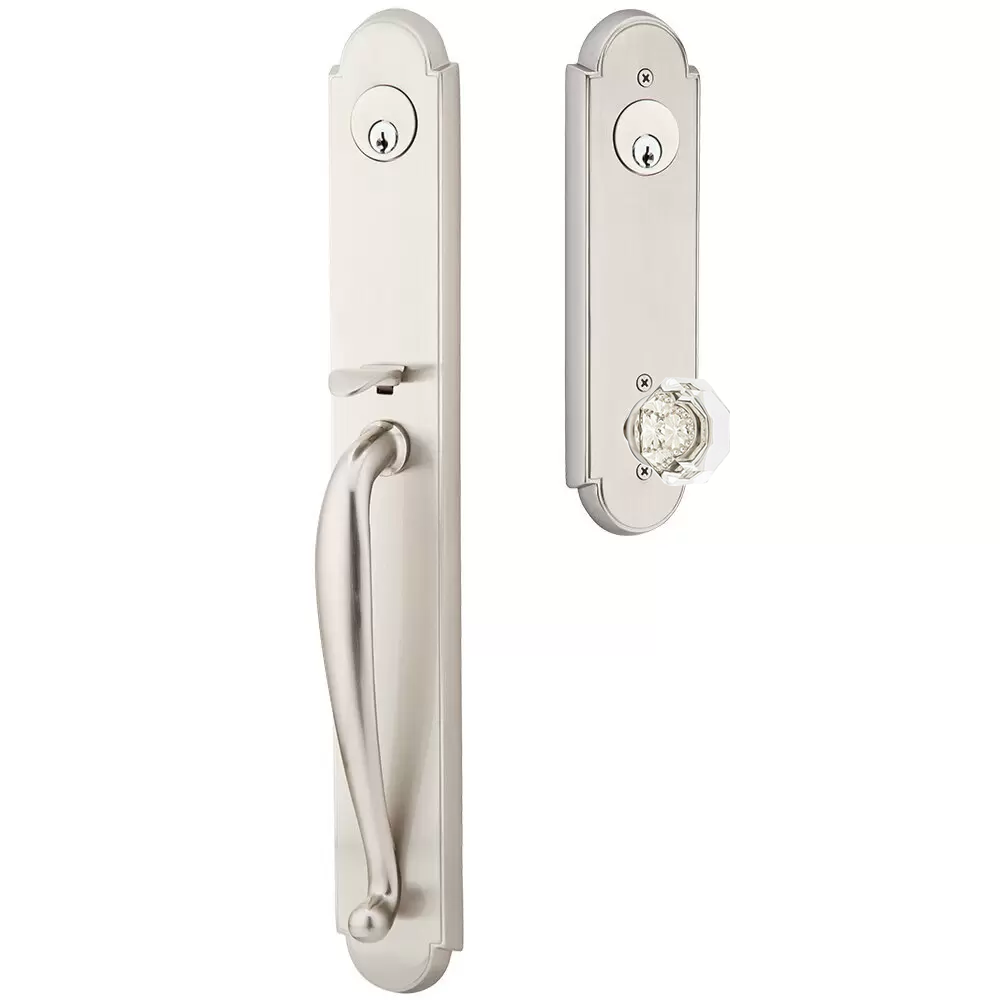 Emtek Wilmington Tubular Entryset Full Length with Old Town Knob