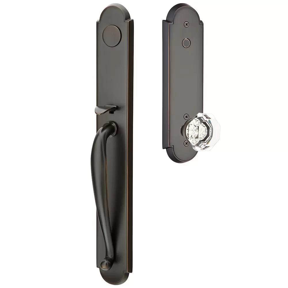 Emtek Wilmington Tubular Entryset Full Length with Old Town Knob