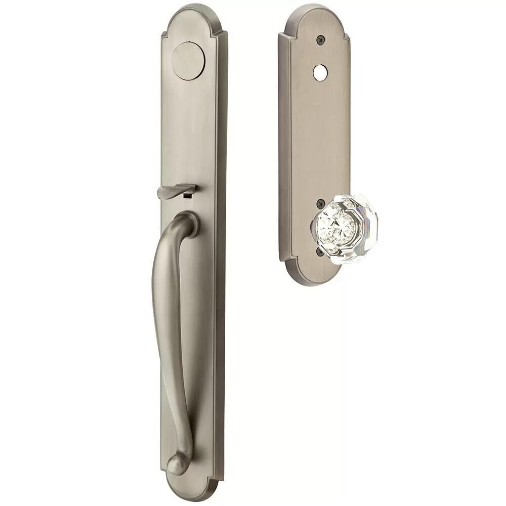 Emtek Wilmington Tubular Entryset Full Length with Old Town Knob