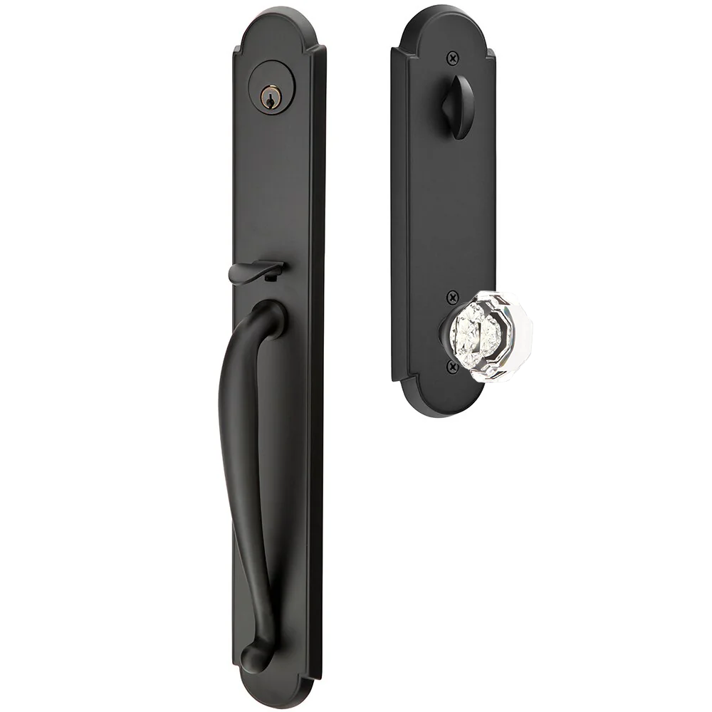 Emtek Wilmington Tubular Entryset Full Length with Old Town Knob