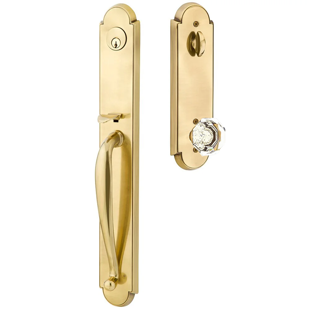 Emtek Wilmington Tubular Entryset Full Length with Old Town Knob