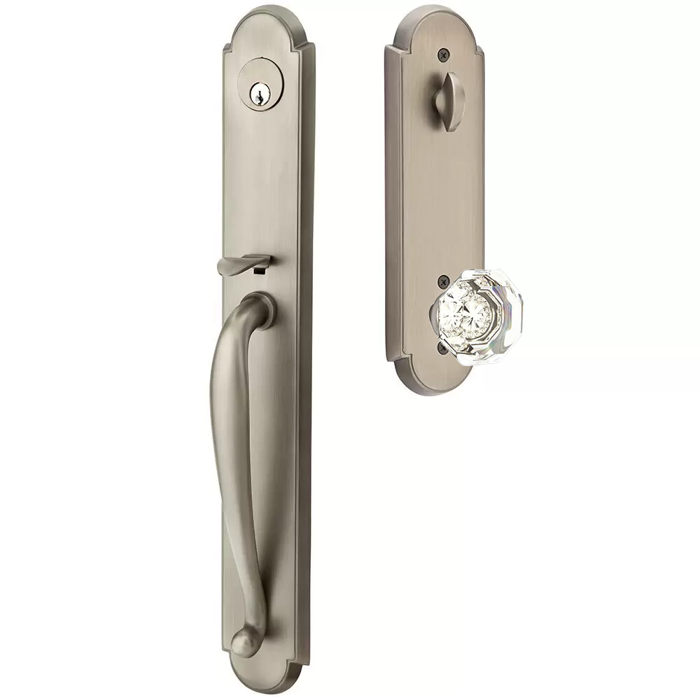 Emtek Wilmington Tubular Entryset Full Length with Old Town Knob