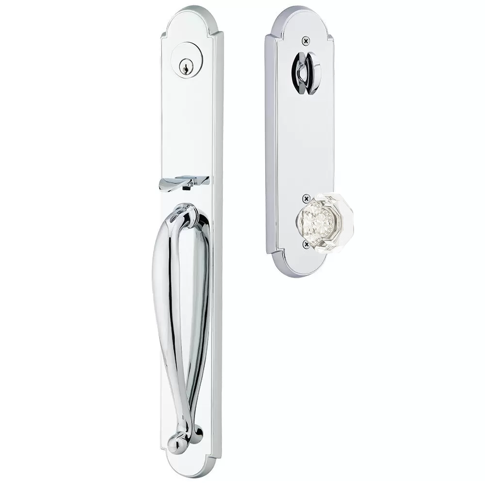 Emtek Wilmington Tubular Entryset Full Length with Old Town Knob