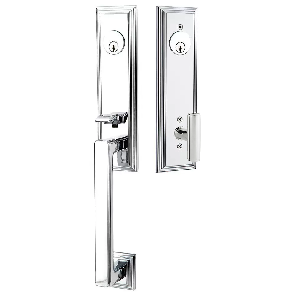 Emtek Wilshire Tubular Entryset Monolithic with Ace Knob