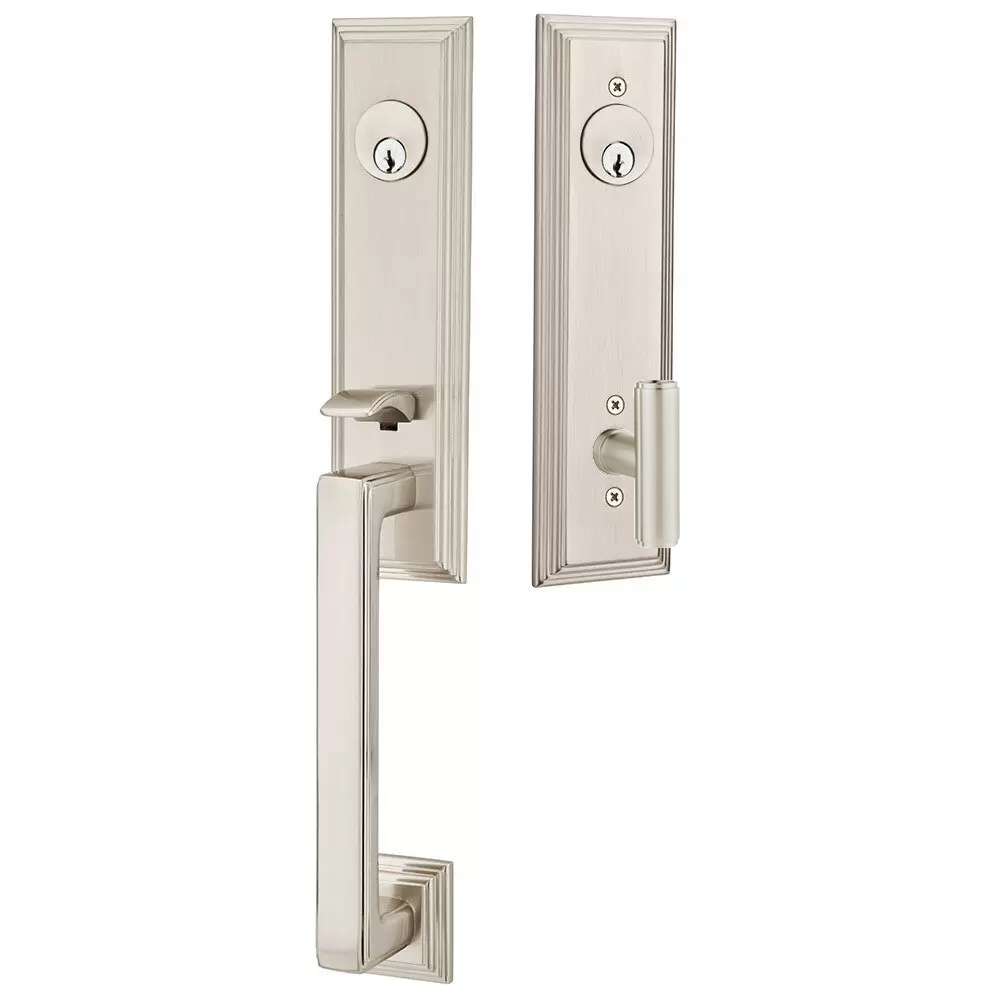 Emtek Wilshire Tubular Entryset Monolithic with Ace Knob