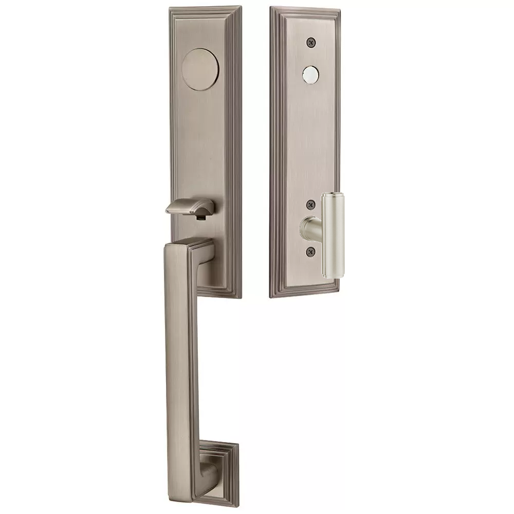 Emtek Wilshire Tubular Entryset Monolithic with Ace Knob