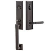 Emtek Wilshire Tubular Entryset Monolithic with Aston Lever