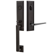 Emtek Wilshire Tubular Entryset Monolithic with Athena Lever