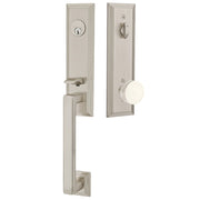 Emtek Wilshire Tubular Entryset Monolithic with Bern Knob