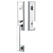 Emtek Wilshire Tubular Entryset Monolithic with Bristol Glass Knob