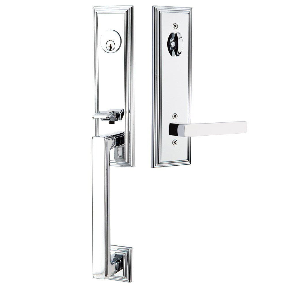 Emtek Wilshire Tubular Entryset Monolithic with Dumont Lever