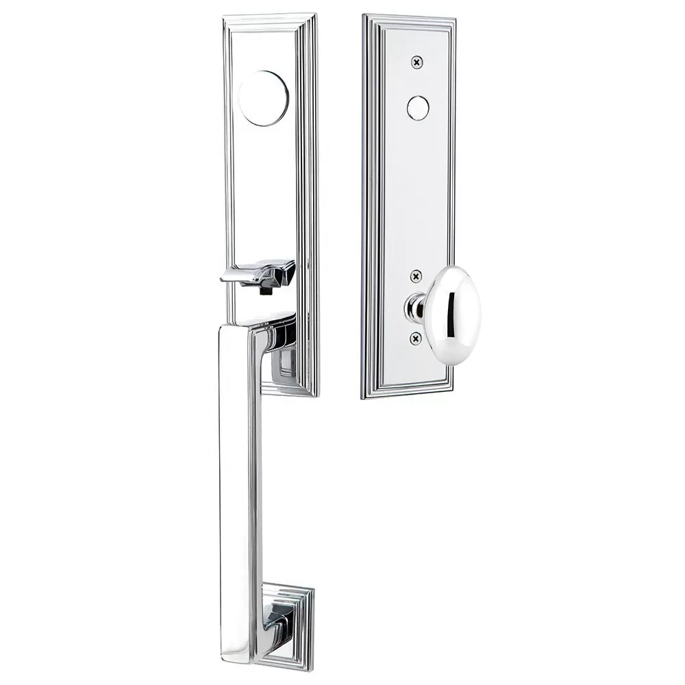 Emtek Wilshire Tubular Entryset Monolithic with Egg Knob