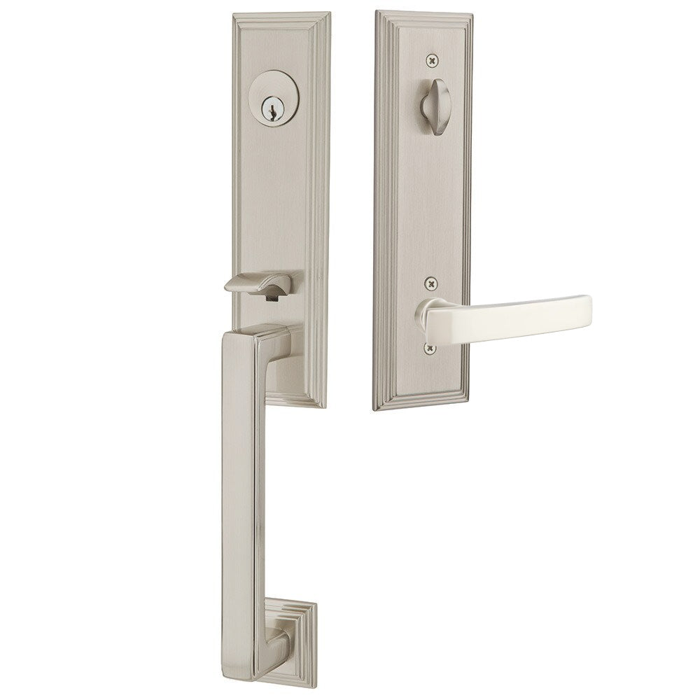 Emtek Wilshire Tubular Entryset Monolithic with Geneva Lever