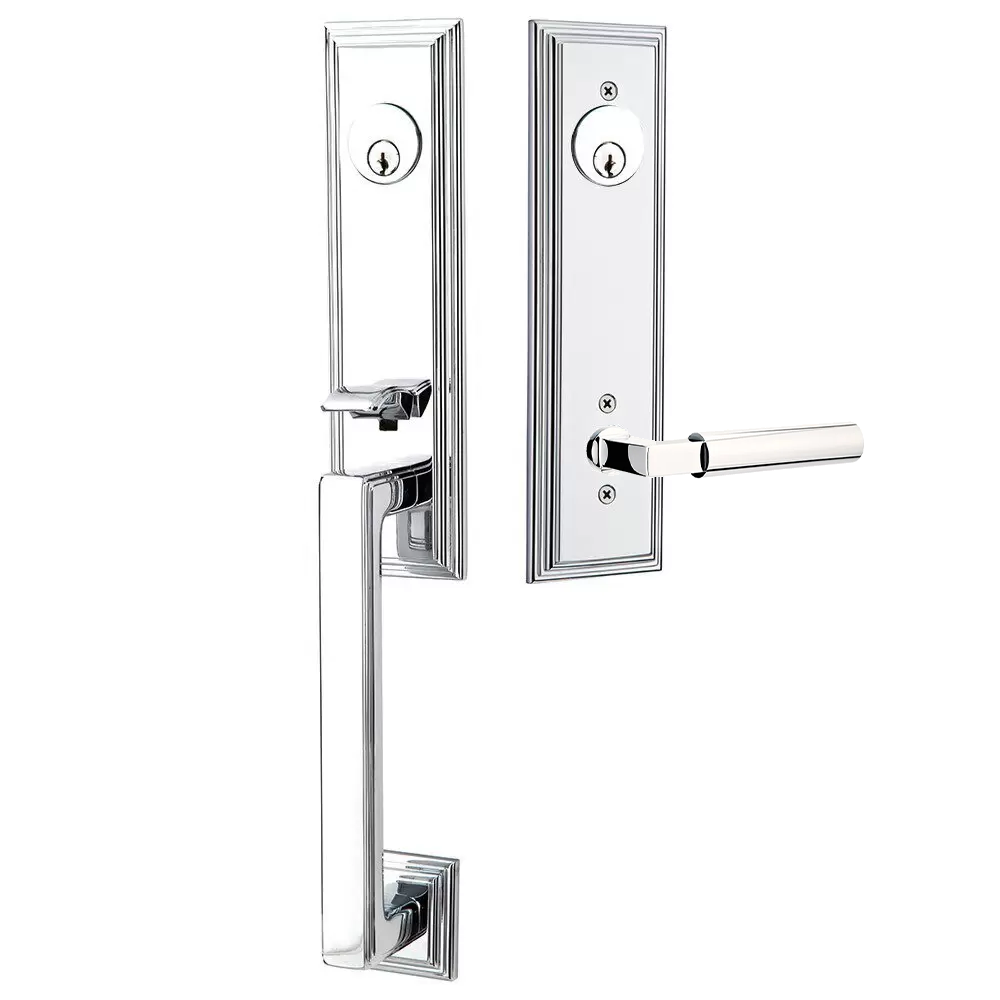 Emtek Wilshire Tubular Entryset Monolithic with Hercules Lever