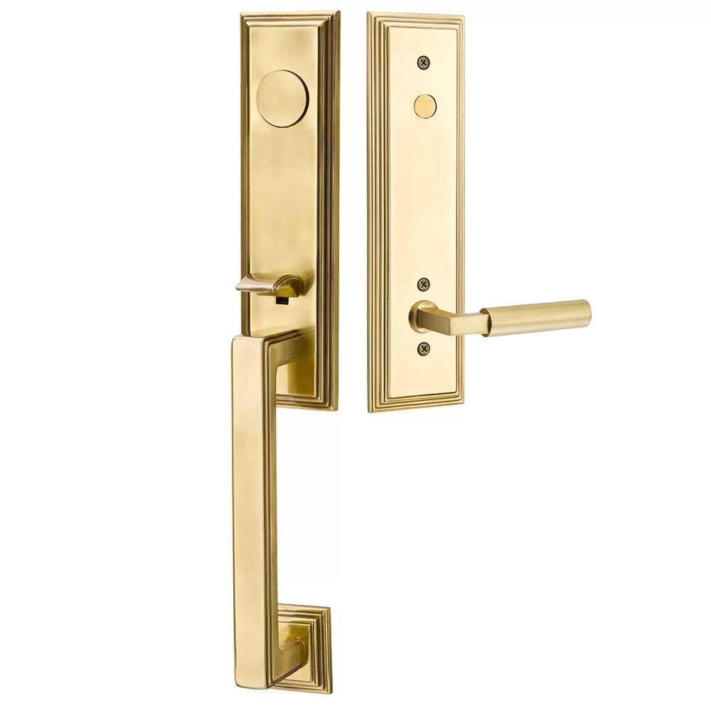 Emtek Wilshire Tubular Entryset Monolithic with Hercules Lever