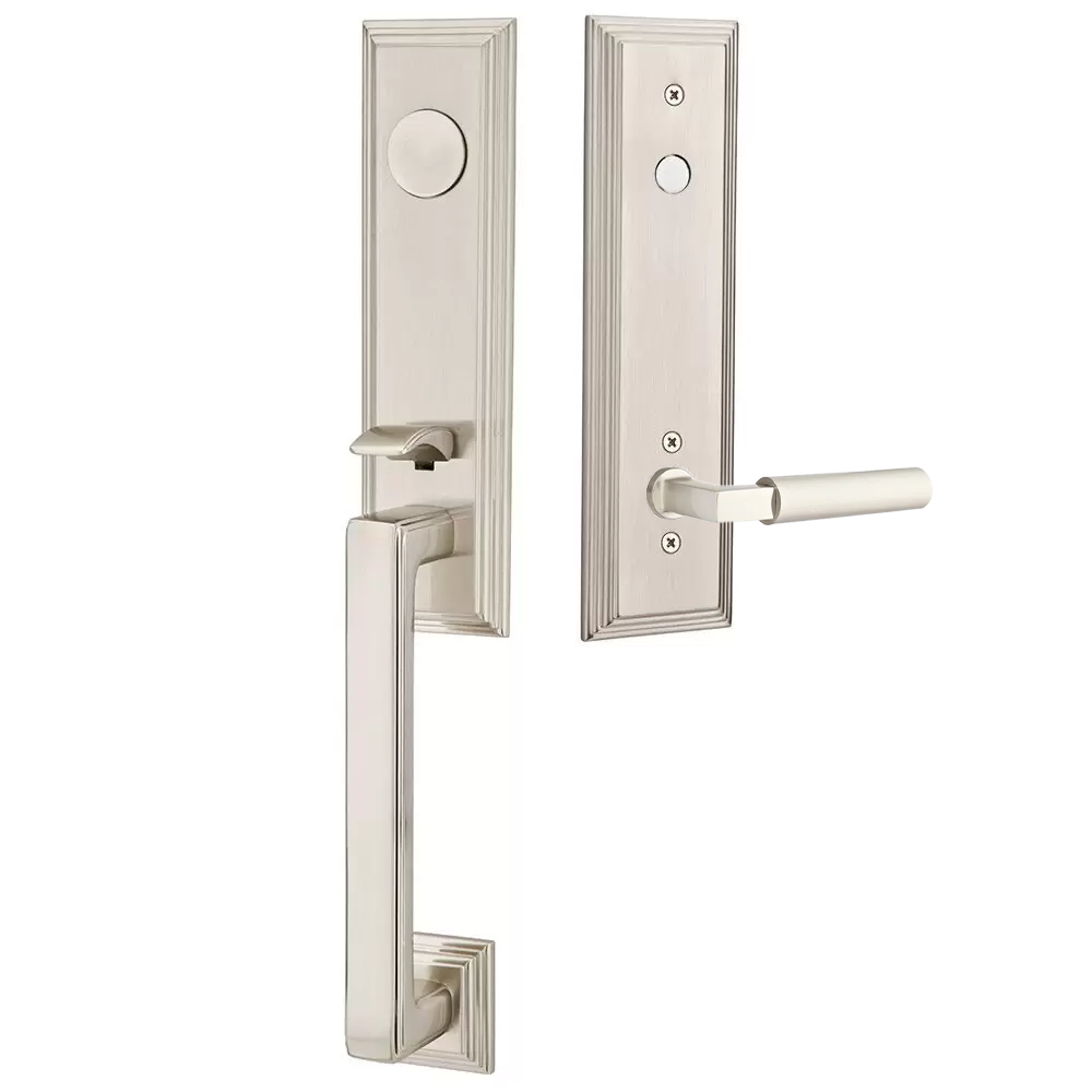 Emtek Wilshire Tubular Entryset Monolithic with Hercules Lever