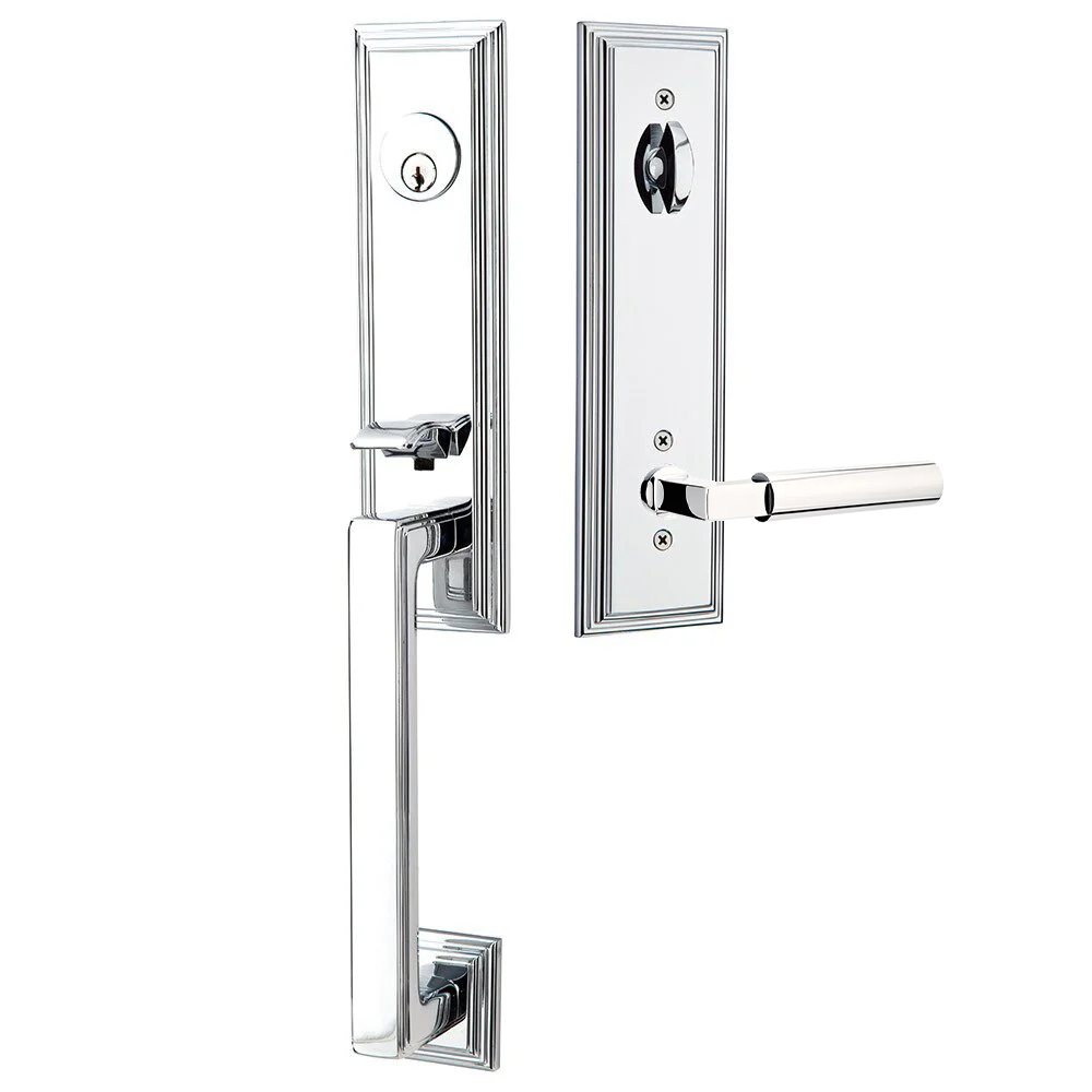 Emtek Wilshire Tubular Entryset Monolithic with Hercules Lever