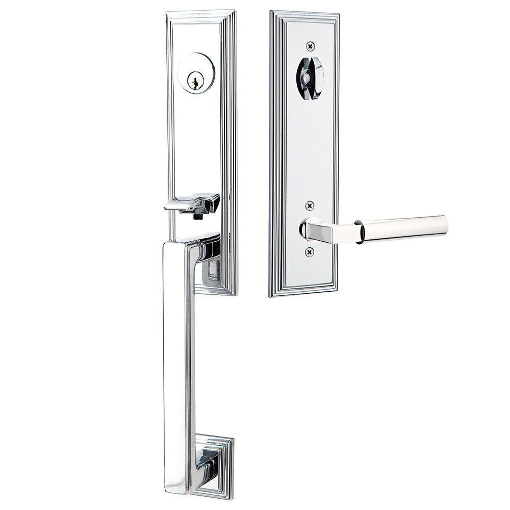 Emtek Wilshire Tubular Entryset Monolithic with Hercules Lever