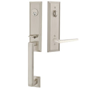 Emtek Wilshire Tubular Entryset Monolithic with Hermes Lever