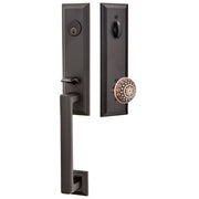 Emtek Wilshire Tubular Entryset Monolithic with Lancaster Knob