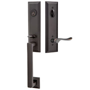 Emtek Wilshire Tubular Entryset Monolithic with Luzern Lever