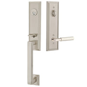 Emtek Wilshire Tubular Entryset Monolithic with Myles Lever