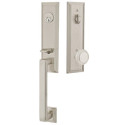 Emtek Wilshire Tubular Entryset Monolithic with Norwich Knob