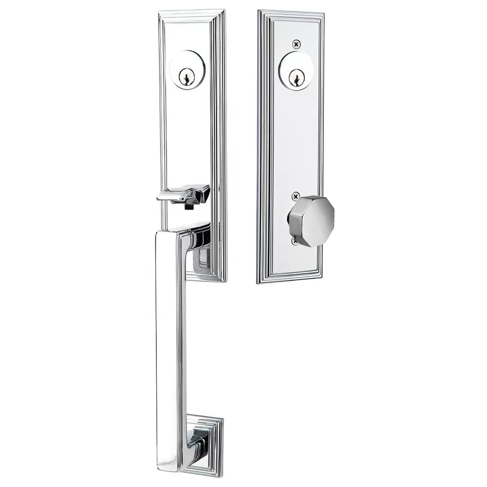 Emtek Wilshire Tubular Entryset Monolithic with Octagon Knob