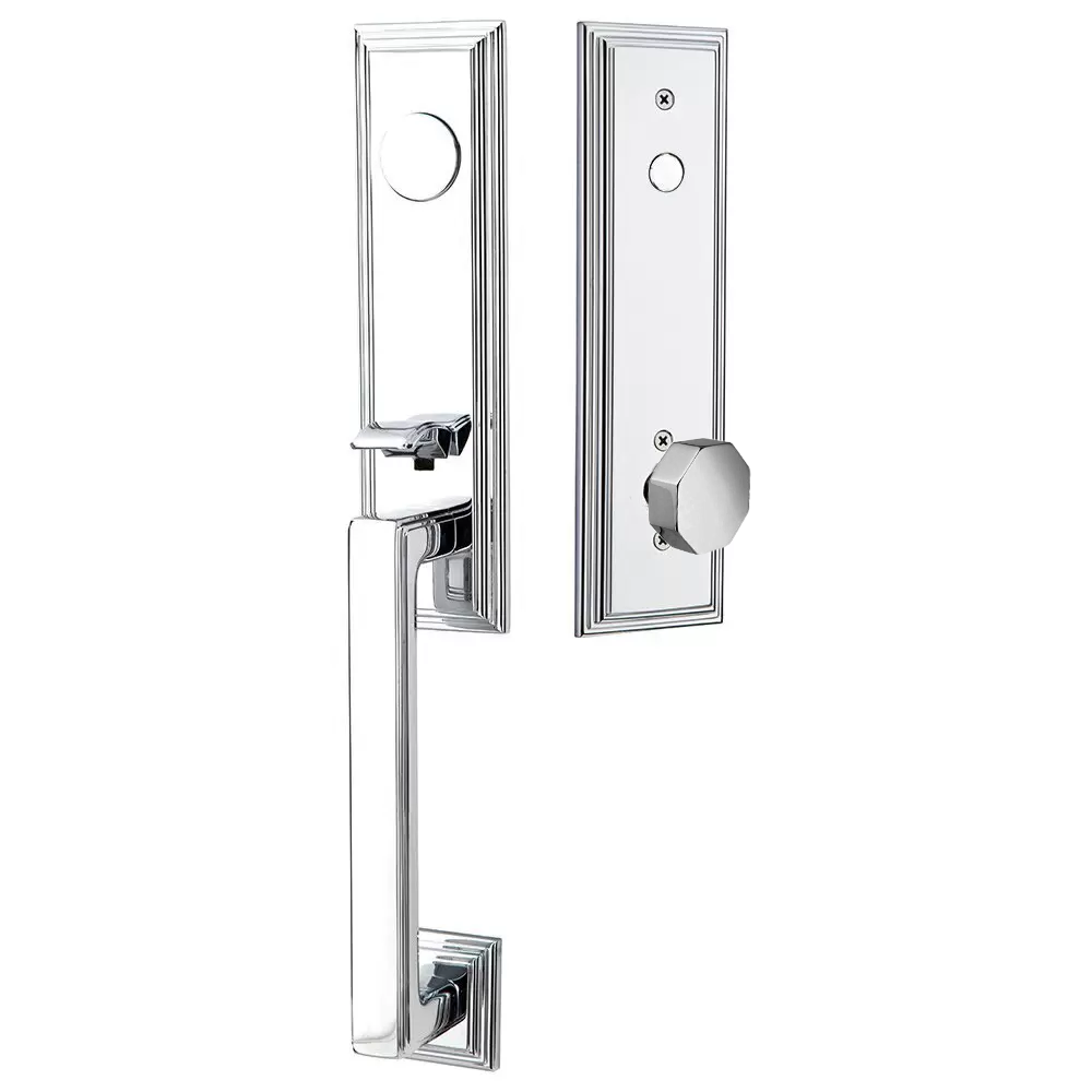 Emtek Wilshire Tubular Entryset Monolithic with Octagon Knob