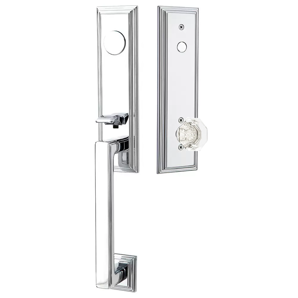 Emtek Wilshire Tubular Entryset Monolithic with Old Town Knob