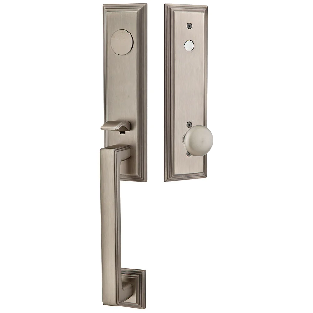 Emtek Wilshire Tubular Entryset Monolithic with Providence Knob