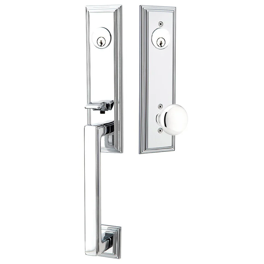 Emtek Wilshire Tubular Entryset Monolithic with Providence Knob