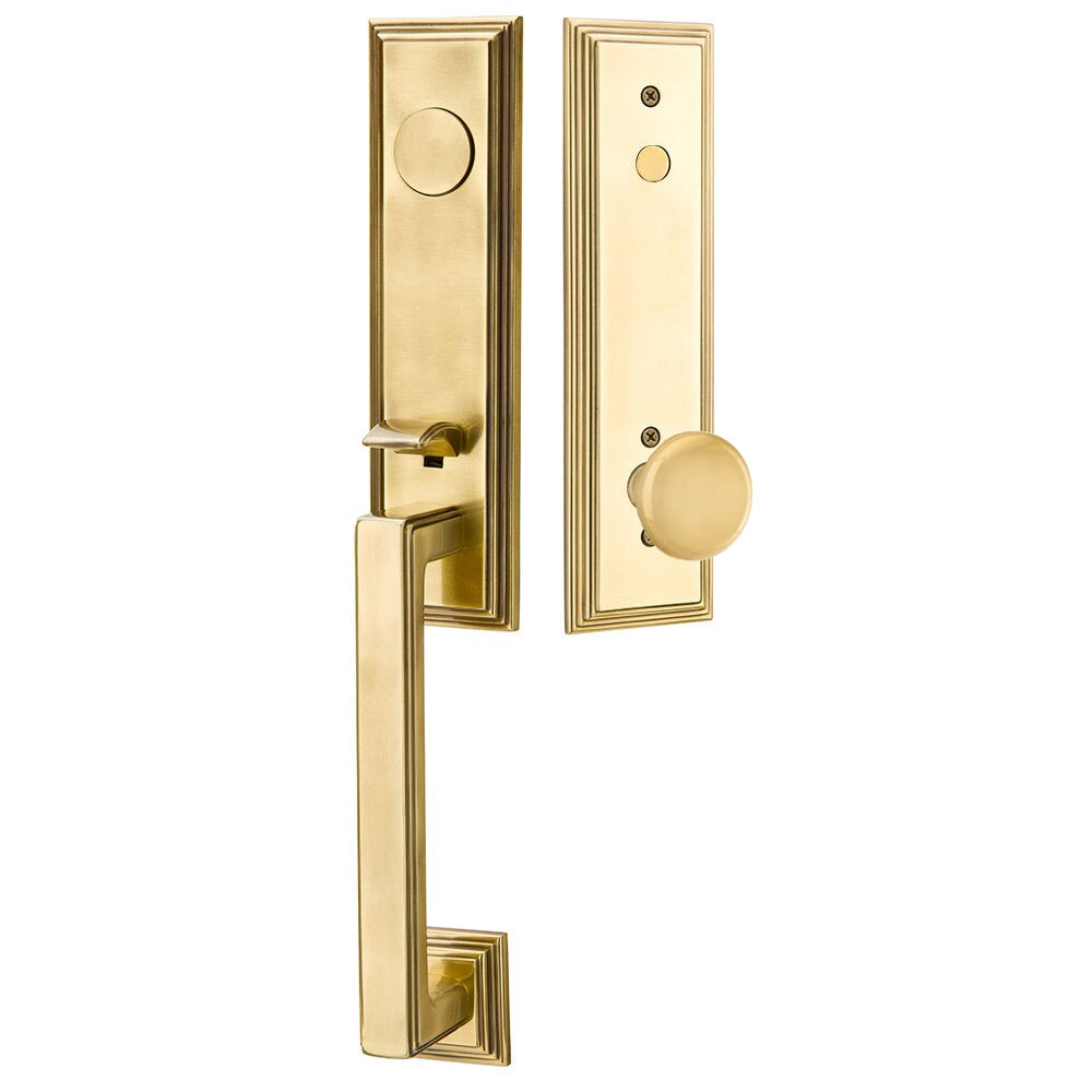 Emtek Wilshire Tubular Entryset Monolithic with Providence Knob