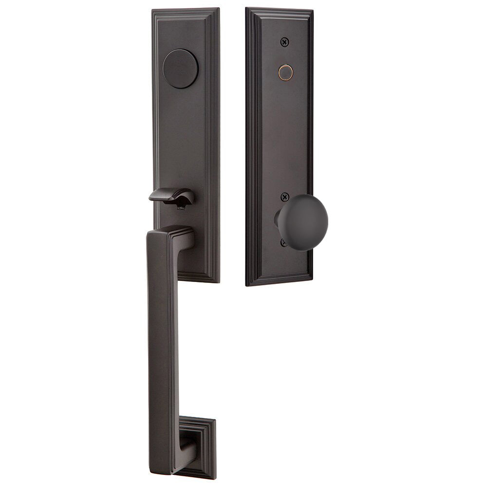 Emtek Wilshire Tubular Entryset Monolithic with Providence Knob