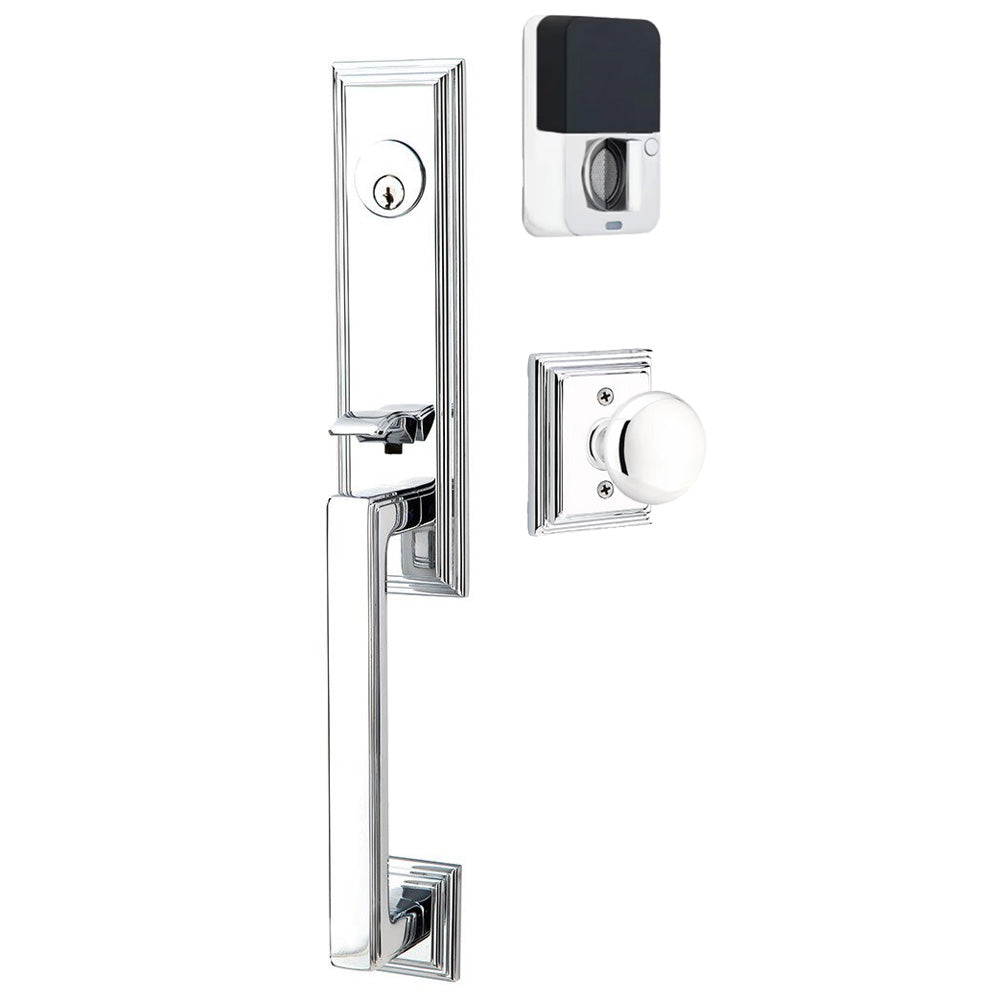 Emtek Wilshire Tubular Entryset Monolithic with Providence Knob