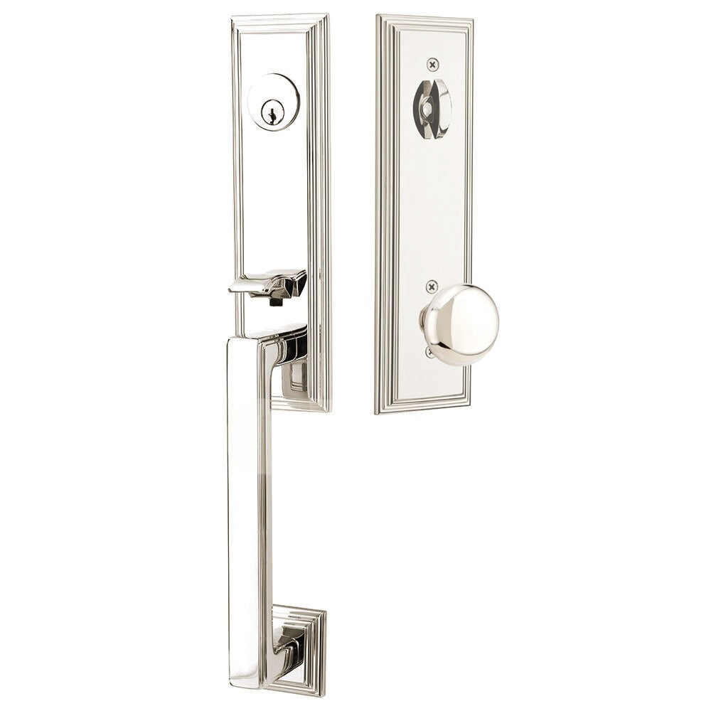 Emtek Wilshire Tubular Entryset Monolithic with Providence Knob