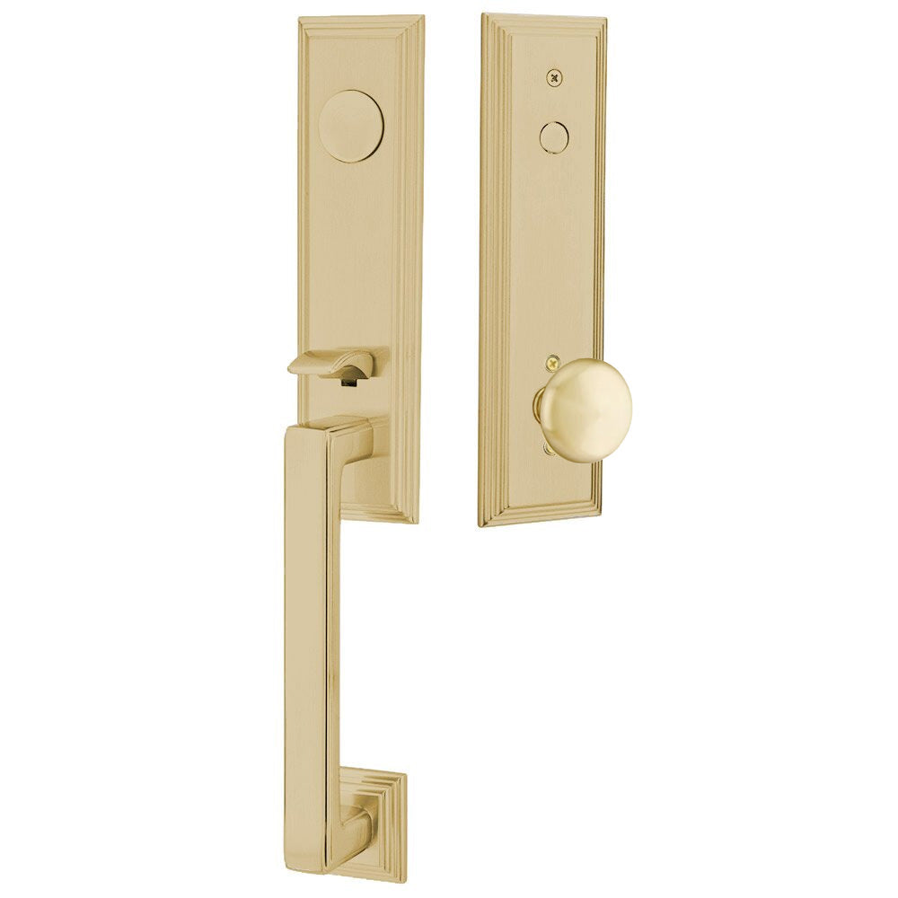 Emtek Wilshire Tubular Entryset Monolithic with Providence Knob