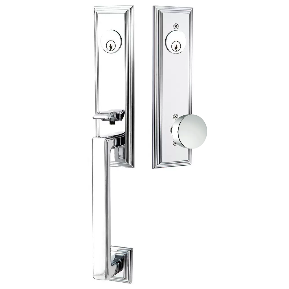 Emtek Wilshire Tubular Entryset Monolithic with Round Knob