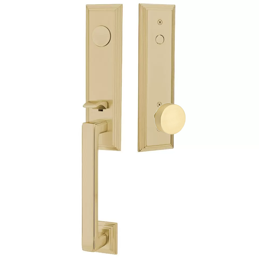 Emtek Wilshire Tubular Entryset Monolithic with Round Knob