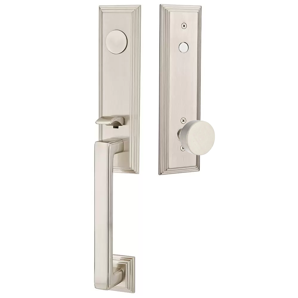 Emtek Wilshire Tubular Entryset Monolithic with Round Knob