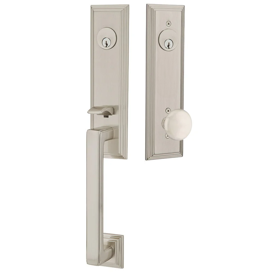 Emtek Wilshire Tubular Entryset Monolithic with Providence Knob