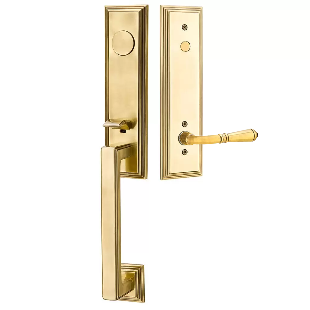 Emtek Wilshire Tubular Entryset Monolithic with Turino Lever