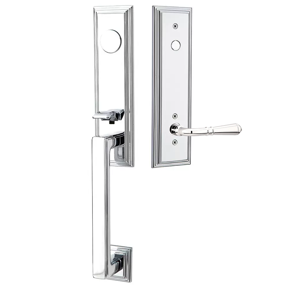 Emtek Wilshire Tubular Entryset Monolithic with Turino Lever