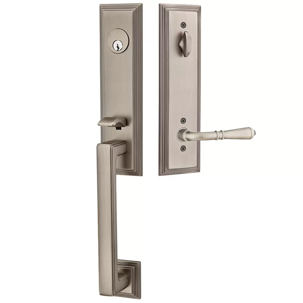 Emtek Wilshire Tubular Entryset Monolithic with Turino Lever