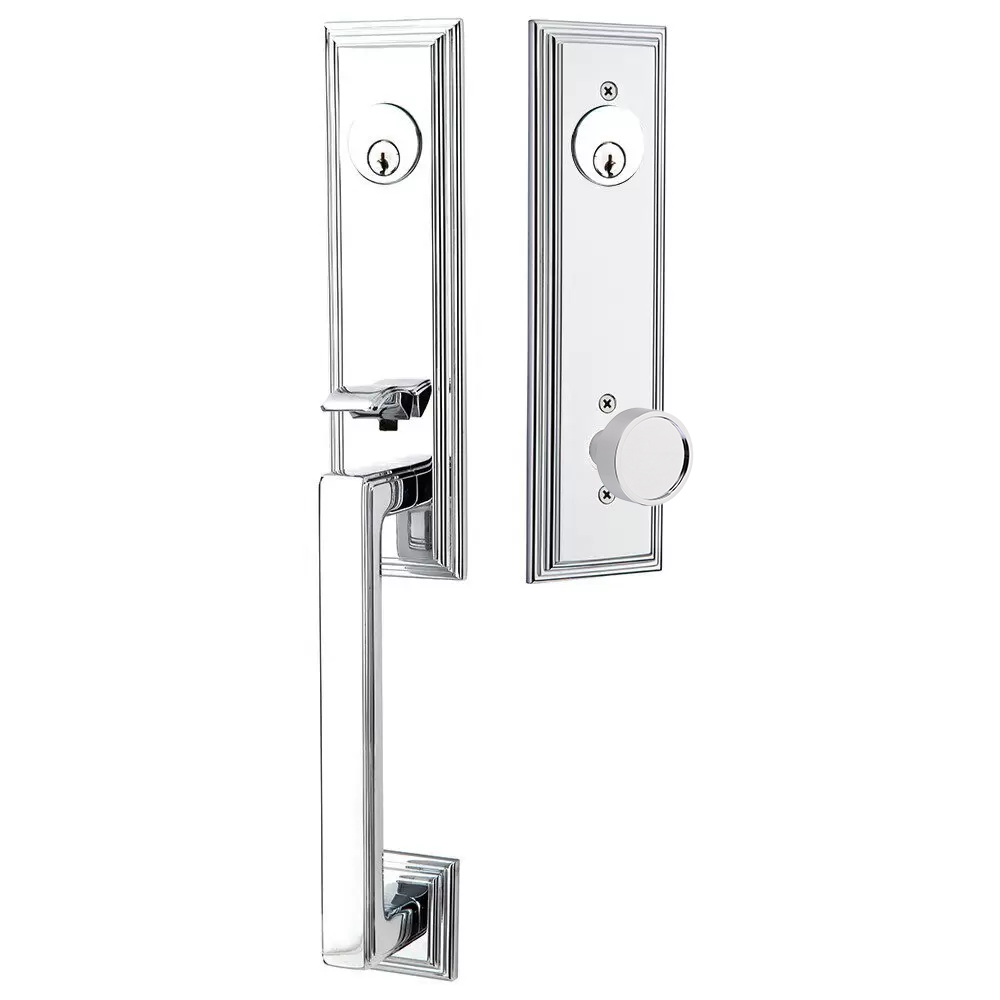 Emtek Wilshire Tubular Entryset Monolithic with Verve Knob